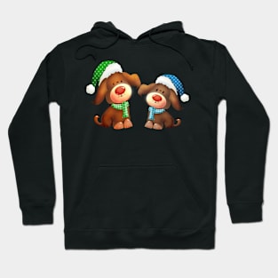 Cute dogs christmas Hoodie